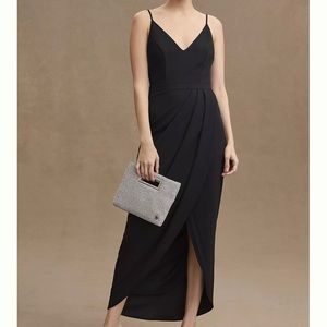 Worn once! Black BHLDN ankle dress with spaghetti straps.